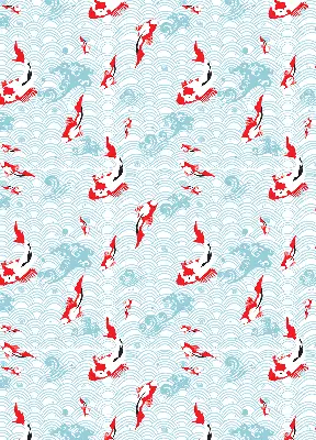 Fensterrollo mit Motiv Fische im Wasser