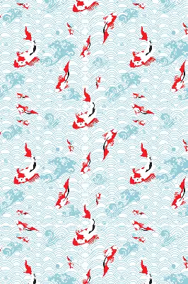 Fensterrollo mit Motiv Fische im Wasser