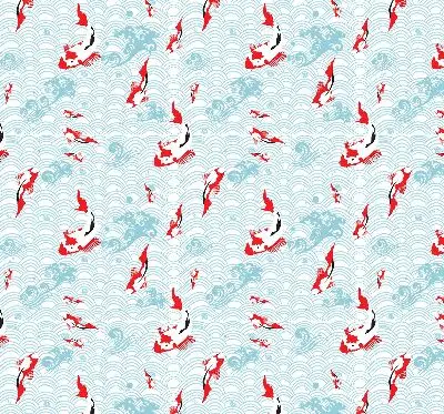 Fensterrollo mit Motiv Fische im Wasser