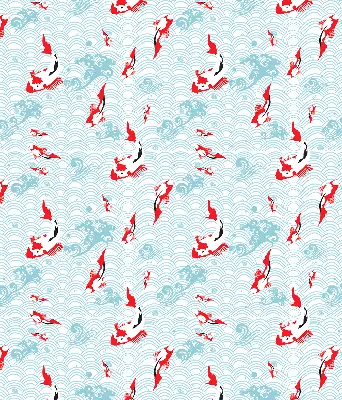 Fensterrollo mit Motiv Fische im Wasser