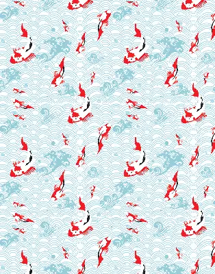 Fensterrollo mit Motiv Fische im Wasser