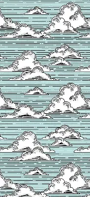 Fensterrollo für innen mit Wolkenmotiv