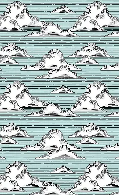 Fensterrollo für innen mit Wolkenmotiv