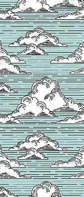Fensterrollo für innen mit Wolkenmotiv