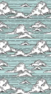 Fensterrollo für innen mit Wolkenmotiv