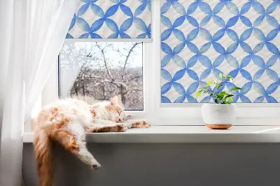 Fensterrollo mit Sternmuster