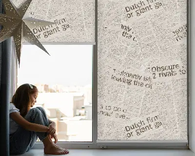 Fensterrollo für den Innenbereich zur Befestigung an Zeitungen