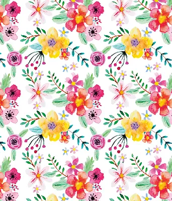 Fensterrollo mit Motiv gemalte Blumen für den Innenbereich