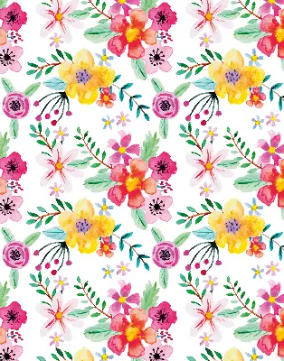 Fensterrollo mit Motiv gemalte Blumen für den Innenbereich