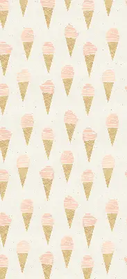 Fensterrollo für den Innenbereich mit Eiscreme Motiv