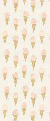 Fensterrollo für den Innenbereich mit Eiscreme Motiv
