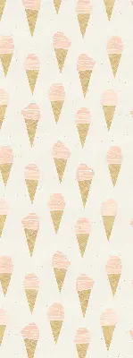 Fensterrollo für den Innenbereich mit Eiscreme Motiv