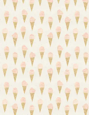 Fensterrollo für den Innenbereich mit Eiscreme Motiv