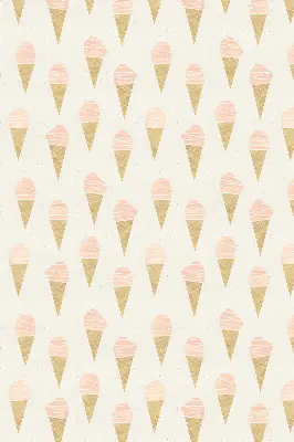 Fensterrollo für den Innenbereich mit Eiscreme Motiv