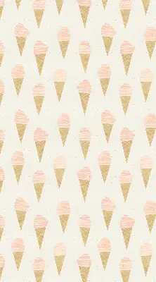 Fensterrollo für den Innenbereich mit Eiscreme Motiv