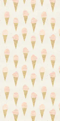 Fensterrollo für den Innenbereich mit Eiscreme Motiv