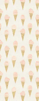 Fensterrollo für den Innenbereich mit Eiscreme Motiv