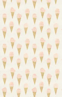 Fensterrollo für den Innenbereich mit Eiscreme Motiv