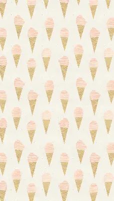 Fensterrollo für den Innenbereich mit Eiscreme Motiv