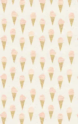 Fensterrollo für den Innenbereich mit Eiscreme Motiv