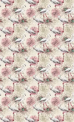Rollo in der Farbe Weiße Flamingos