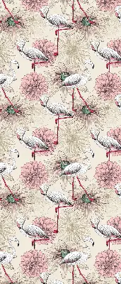 Rollo in der Farbe Weiße Flamingos