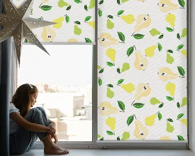 Fensterrollo für den Innenbereich in Birnenoptik