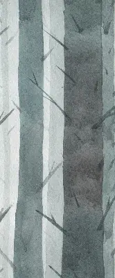 Fensterrollo mit Baummotiv