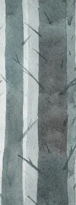 Fensterrollo mit Baummotiv