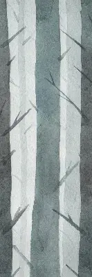 Fensterrollo mit Baummotiv