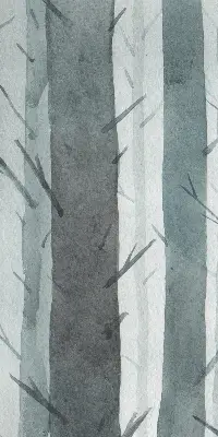 Fensterrollo mit Baummotiv