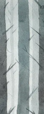 Fensterrollo mit Baummotiv
