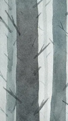 Fensterrollo mit Baummotiv