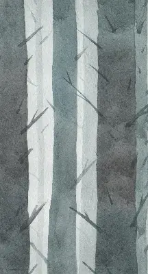 Fensterrollo mit Baummotiv
