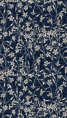 Fensterrollo für den Innenbereich mit Blumenmuster