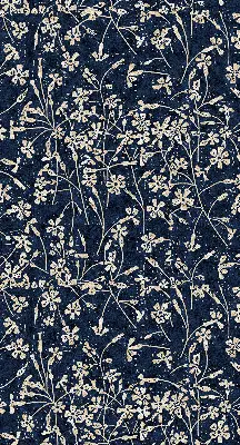 Fensterrollo für den Innenbereich mit Blumenmuster
