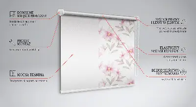 Rollo mit Motiv blühender Rosen