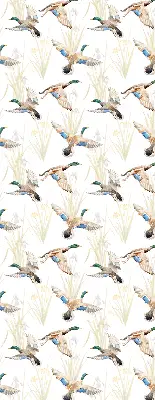 Rollo mit Motiv fliegender Enten