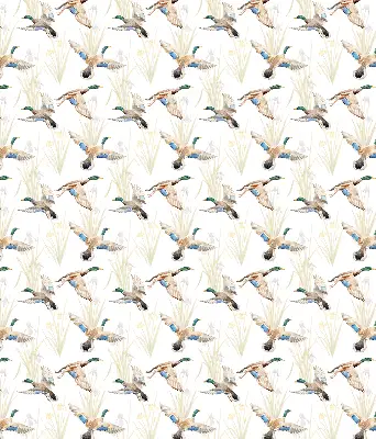 Rollo mit Motiv fliegender Enten