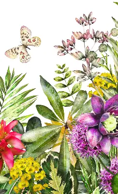 Fensterrollo für den Innenbereich mit Blumenmotiv