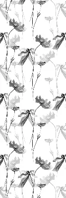 Rollo mit Motiv gezeichnete Blumen