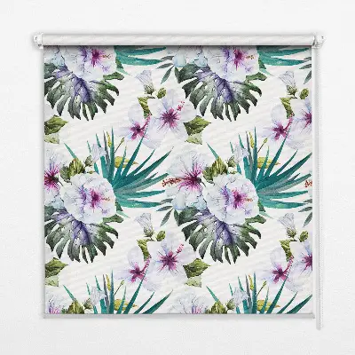 Rollo mit Blumenmuster