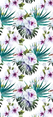 Rollo mit Blumenmuster
