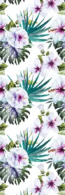 Rollo mit Blumenmuster