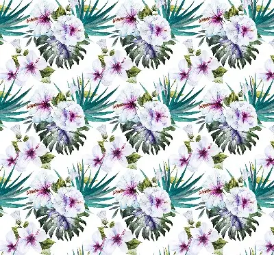 Rollo mit Blumenmuster