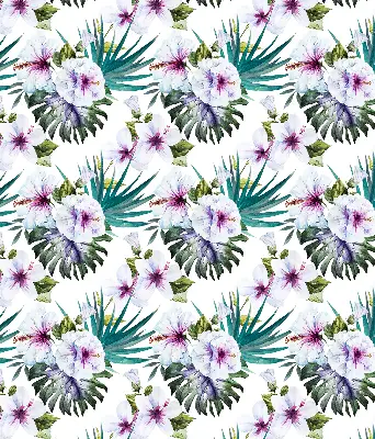Rollo mit Blumenmuster