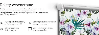 Rollo mit Blumenmuster