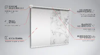 Fensterrollo für den Innenbereich in grauer Marmoroptik