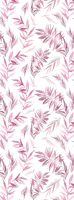 Fensterrollo mit Motiv rosa Blätter