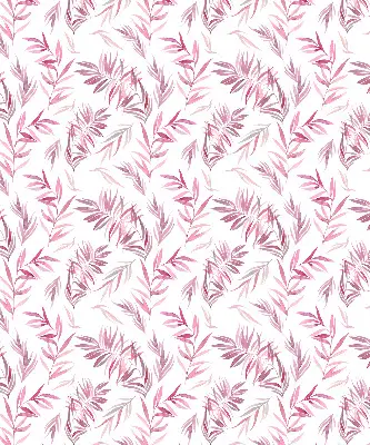 Fensterrollo mit Motiv rosa Blätter